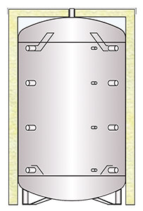 Δοχείο αδρανείας χαμηλού ύψους